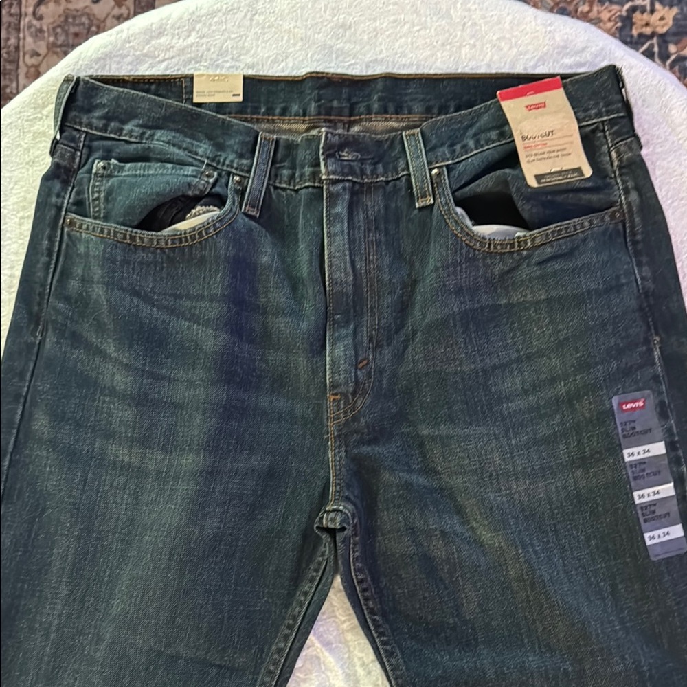 Levi's Blue Bootcut Jeans with Vintage Wash